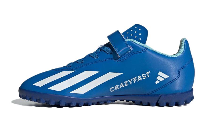 adidas X Crazyfast.4 Синтетическая кожа Амортизация, Износостойкие Низкие Детские Футбольные Бутсы Синие Детские IE1591