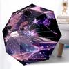 Printed Demon Slayer Shinobu KochoPrinted Folding Umbrella,Outdoor,Leisure,And Travel Umbrella,Durable Umbrella Fabric,Birthday And Holiday Gift