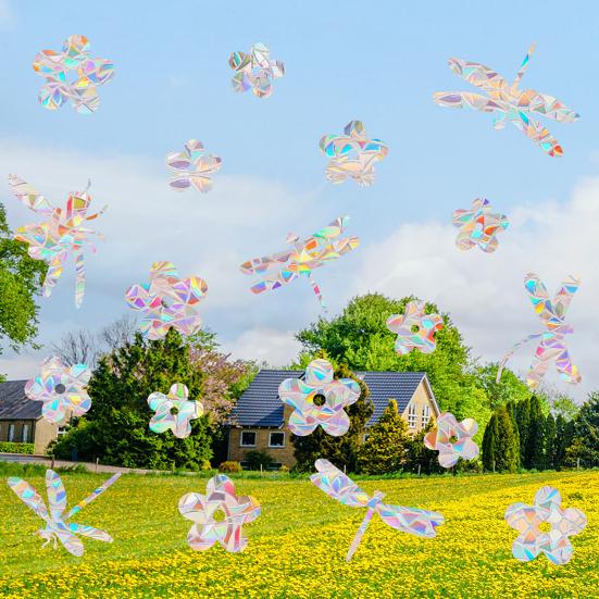 Радужные наклейки на окна ПВХ Suncatcher Prism неклеящиеся наклейки водонепроницаемые статические наклейки для украшения стеклянных дверей окон дома стены