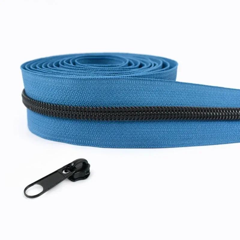 1-5 м 5# Нейлоновые молнии Meetee со слайдерами-пуллерами для молнии, тесьма для молнии для сумки, куртки, пластиковая спиральная молния, швейные аксессуары