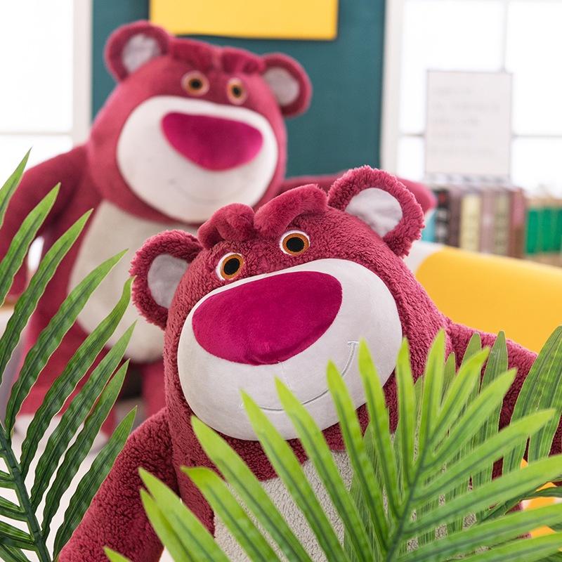 New Arrival Strawberry Bear Plushie Fluffy Teddy Bear Toy For Children