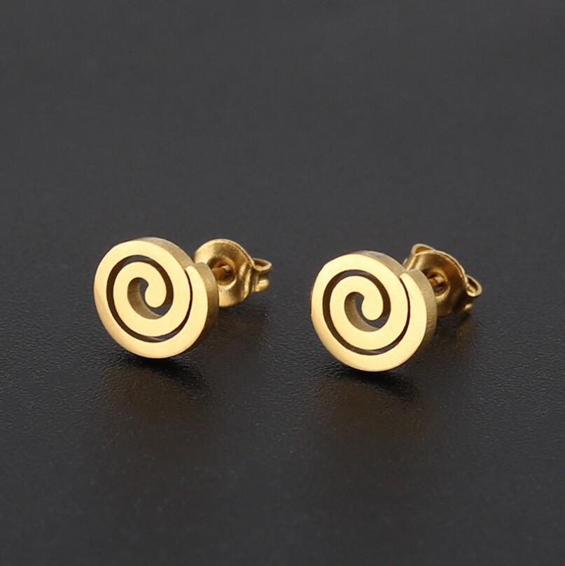 Minimalist Stainless Steel Dentist Tooth Stud Earring Women Men Cute Cross Earings Leaf Swallow Earing Party Accessories