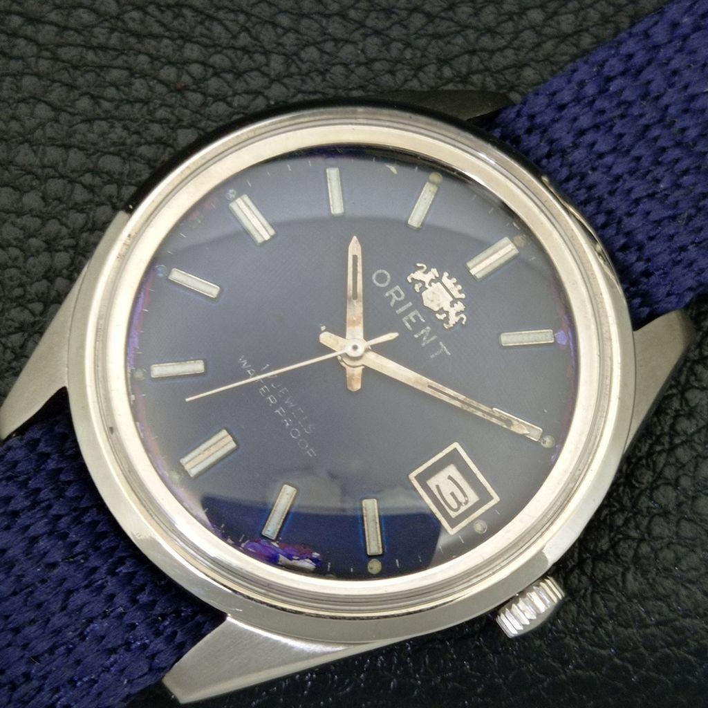 Orient Японские мужские винтажные часы с ручным заводом, оригинальный циферблат a704806-1