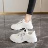 Platform white shoes women's 2025 new spring Martin leather versatile sports shoes female students Korean version of casual board shoes