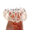 Furling Ornament Balle Crochet Elastic Crystal Handmade Pearl Hair Nets Bun Net Hair Bun Headwear