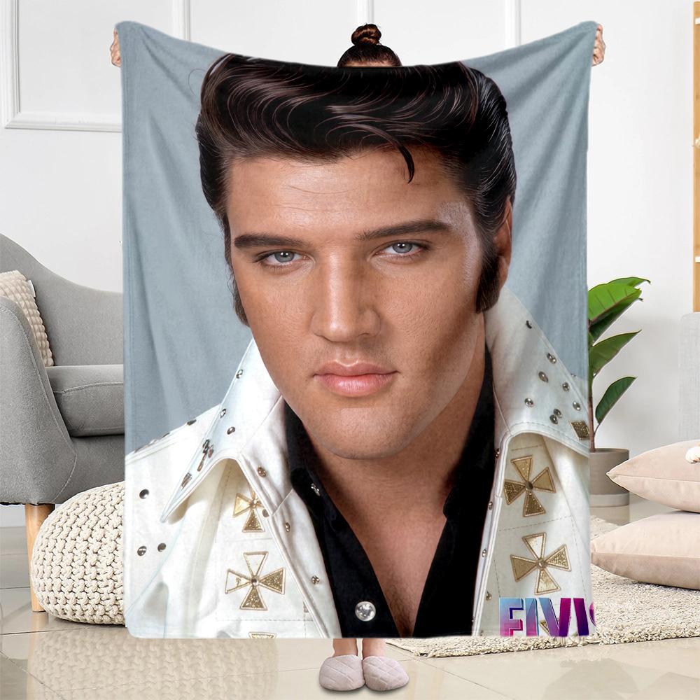 Elvis Presley Performance Blanket Comfortable Perfect for Couch Livingroom Sofa Four Seasons Multipurpose Stylish Decor