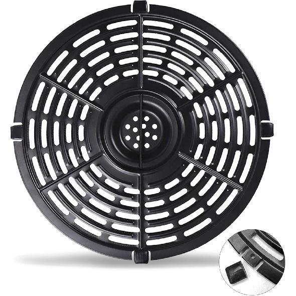 Air Fryer Grill Pan for Power XL 5QT Air fryer, 8.7'' 5QT Round Non-Stick Replacement Tray Rack Parts Accessories Crisper Plate Grill Plate,