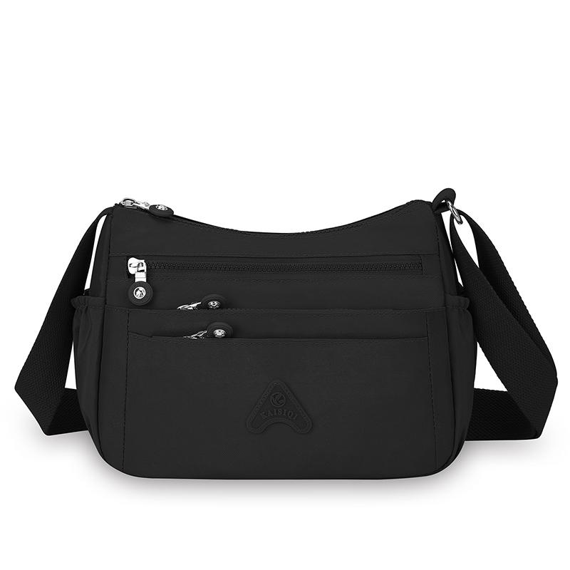 Женская сумка через плечо, нейлоновая сумка, многослойный карман, большая вместимость, сумка через плечо