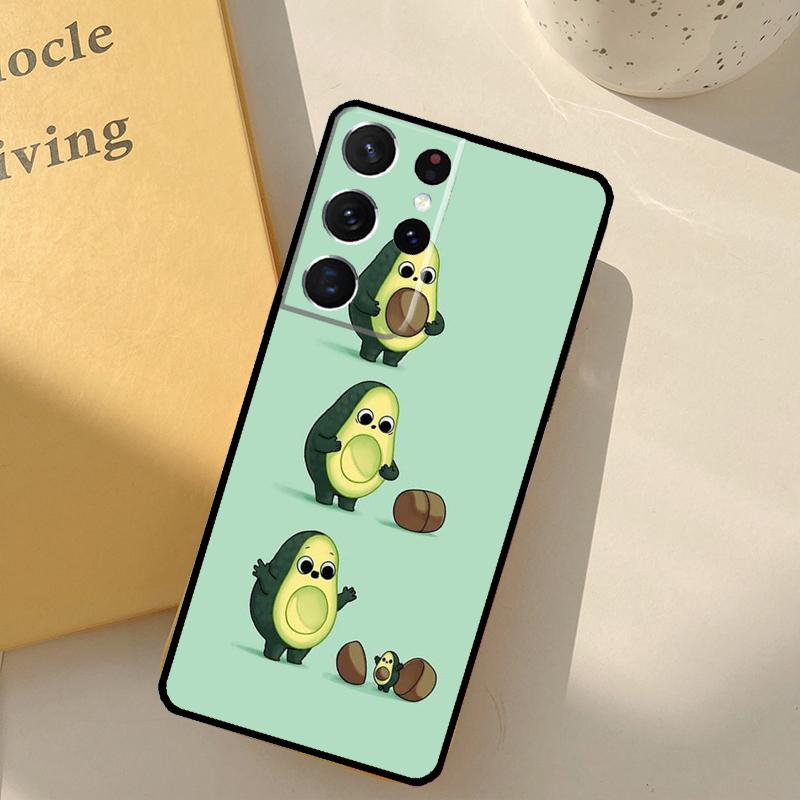 Смешные цитаты про авокадо Чехол для телефона Для Samsung Galaxy S23 S20 S21 S22 S24 S25 Ultra S9 S10 Plus S25 FE Защитный чехол
