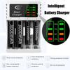 Stable LED Indicator Rechargeable Adapter 4 Slot Intelligent Battery Charger Fast Charging Dock