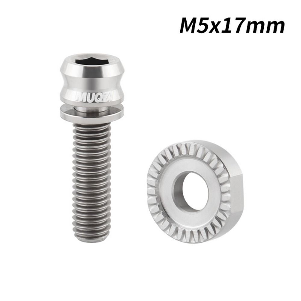 Arc-shaped Bike Frame Fixing Screws Titanium Zinc Zinc Alloy Bicycle Fixing Screw Gasket MTB Bike