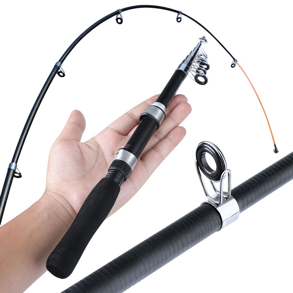 SOUGAYILANG Telescopic Carbon Fiber Fishing Rods Carp Boat Spinning Fishing Rod Poles Fishing Tackle Fishing Supplies