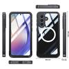 Case for Samsung Galaxy A37 5G, Shockproof, with glass, for MagSafe, black