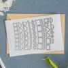 Embossing Dies Wide Application Easy To Operate Lightweight Scrapbooking DIY Template Mould for Handicrafts