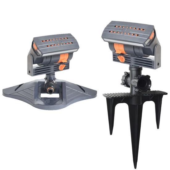 Газонный дождеватель 16 отверстий Дождеватель с колышком для грунта Регулируемый 4 режима распыления Садовый дождеватель для полива растений во дворе, на газонах, овощей