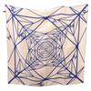 CHANEL  scarf beige/blue silk Women