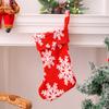 Christmas Plush Snowflake Christmas Stockings Candy Bag Christmas Tree Pendant Home Party Gift Stockings Decoration