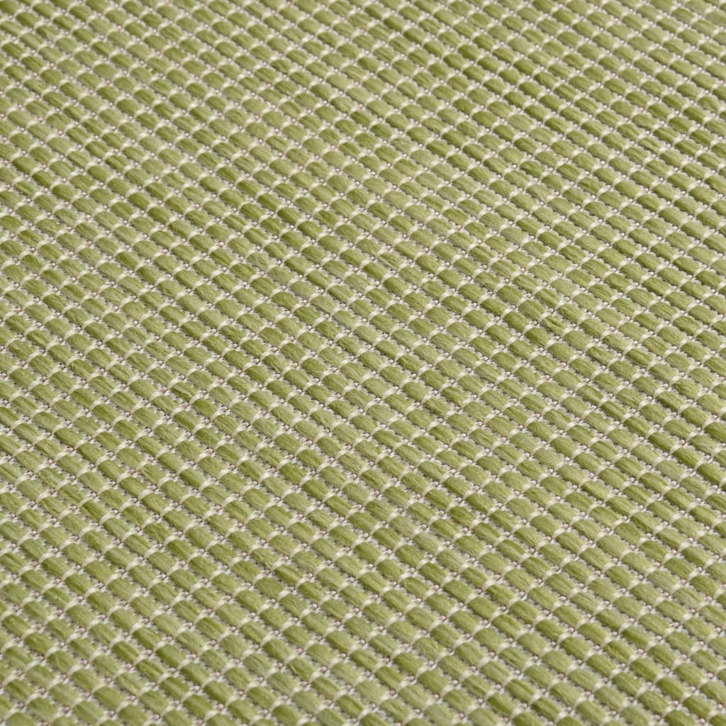 Dywan Zewnętrzny O Płaskim Splocie, 80X250 Cm, Zielony