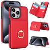 Low Moq Flip Wallet Kickstand Phone Case With Finger Loop for Phone 17 Pro Max Card Holder Leather Cover Money Bag Rfid Blocking