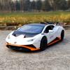 МояМашина 1:Масштабная модель Lamborghini Huracan STO из литого металла - Синяя Коллекционная фигурка и Декор для витрины