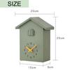 Asdays Cuckoo Clock, Wall Clock, 2-Way, Cute Pendulum Clock, Analog Table Clock, Rhythm (Orange)