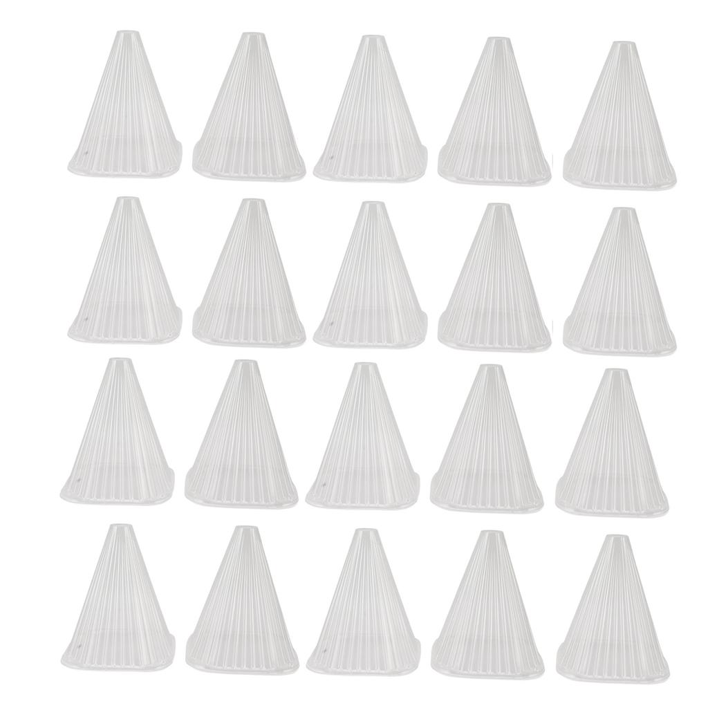 20Pcs Garden Cloche Frost Protection Transparent Rectangular Reusable Cloche Plant Bell Cover