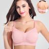 Wireless Front-Closure Plus Size Maternity Nursing Bra - Adjustable Seamless Design