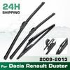 For Dacia Renault Duster 2009-2013 2010 2011 2012 Wiper Front&Rear Wiper Blades Windshield Windscreen Window Brushes 20"+20"+12