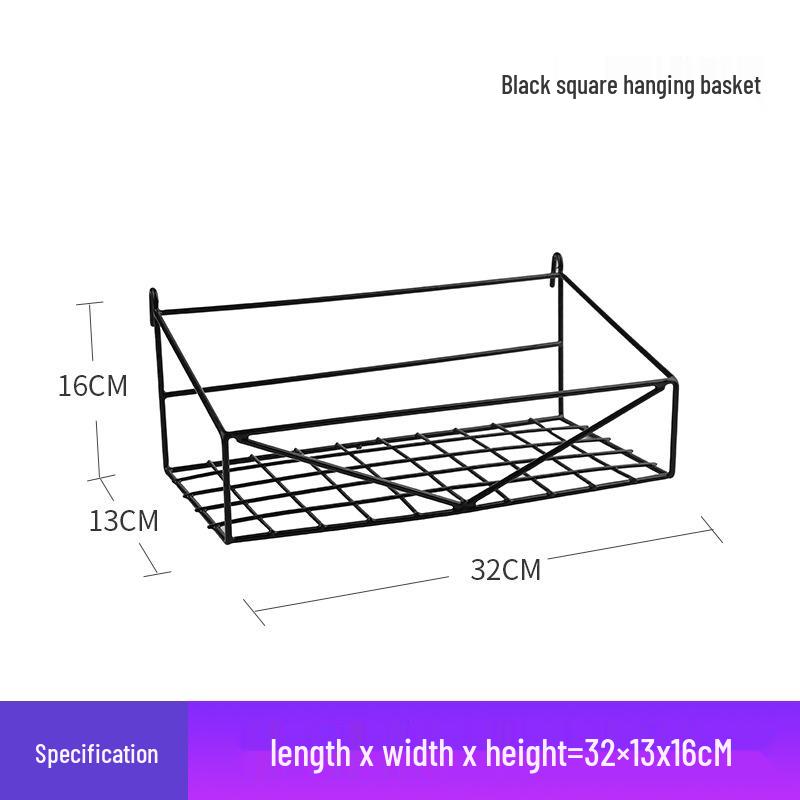 Black Bold Mesh Photo Wall Hanging & Display Rack
