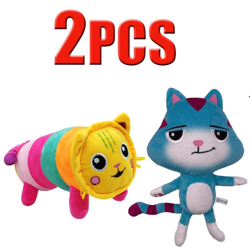 ## in Gabby Dollhouse Plush Toy Mercat Cartoon Stuffed Animals Smiling Cat Car Cat Hug Gaby Girl Dolls Kids Birthday Gifts