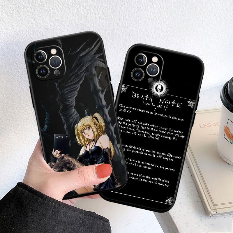 CJ32 Death Note Ryuk kira Soft Shell Phone Case for Redmi Note 10 11 12 Pro Max 10S 10C 10T 11A 11S 12S 12C