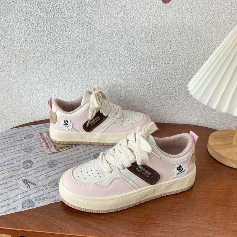 2024 Harajuku Лоскутная обувь для женщин Симпатичные разноцветные повседневные кроссовки на платформе Модная дышащая вулканизированная обувь Mujer