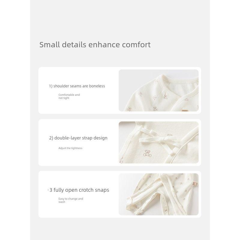 David Bella Baby Clothes Class a Newborn Romper Spring 100-Day Full-Month Long-Sleeve Jumpsuit for Boys and Girls