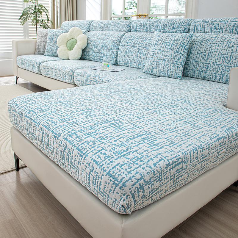 Жаккардовый чехол на подушку сиденья дивана, эластичные мягкие чехлы для мебели для гостиной, защитный чехол для дивана, пылезащитный, съемный