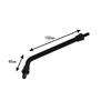 Kawasaki Z2 Type Long Mirror Stays for Motorcycles 10mm (Black) (Mad Max) (2 Pieces)