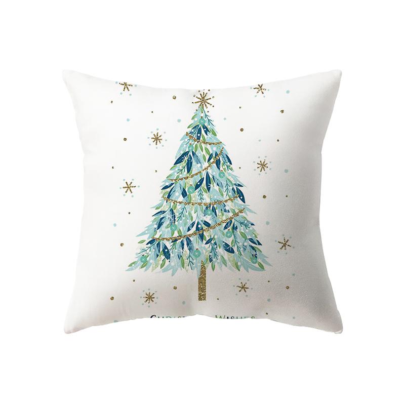 Рождественские украшения с рождественским принтом, чехол для подушки, украшение для дома, гостиной, дивана, подушка, наволочка