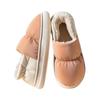 Down Cotton Slippers Autumn and Winter Bag Heel Non-slip Indoor Home Home Home Thickened Warm Couple Outer Cotton Shoes