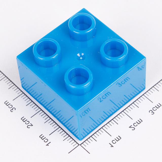 12 шт. DIY Большие Строительные Блоки Кирпичики 2x2 Большого Размера Кирпичики Игрушки Для Образования Детей Подарки Детям