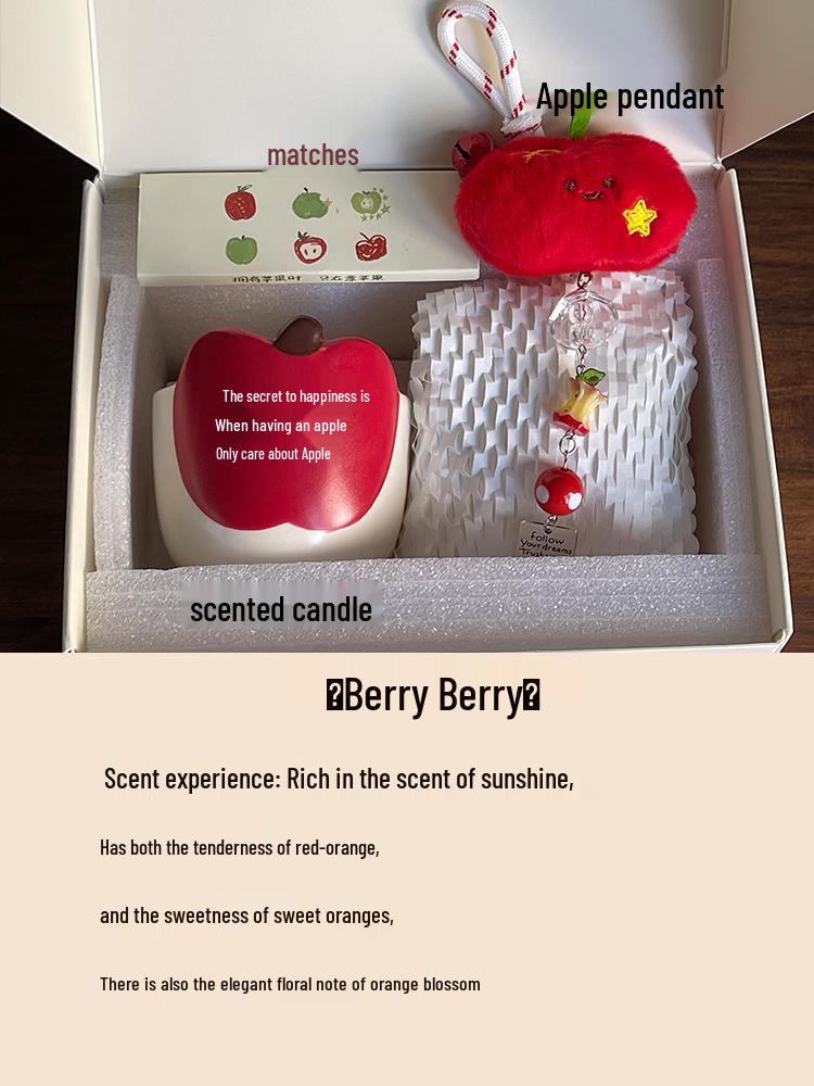 Apple Story Niche Bedroom Candles – Ideal Birthday Gifts for Men, Women, and Best Friends