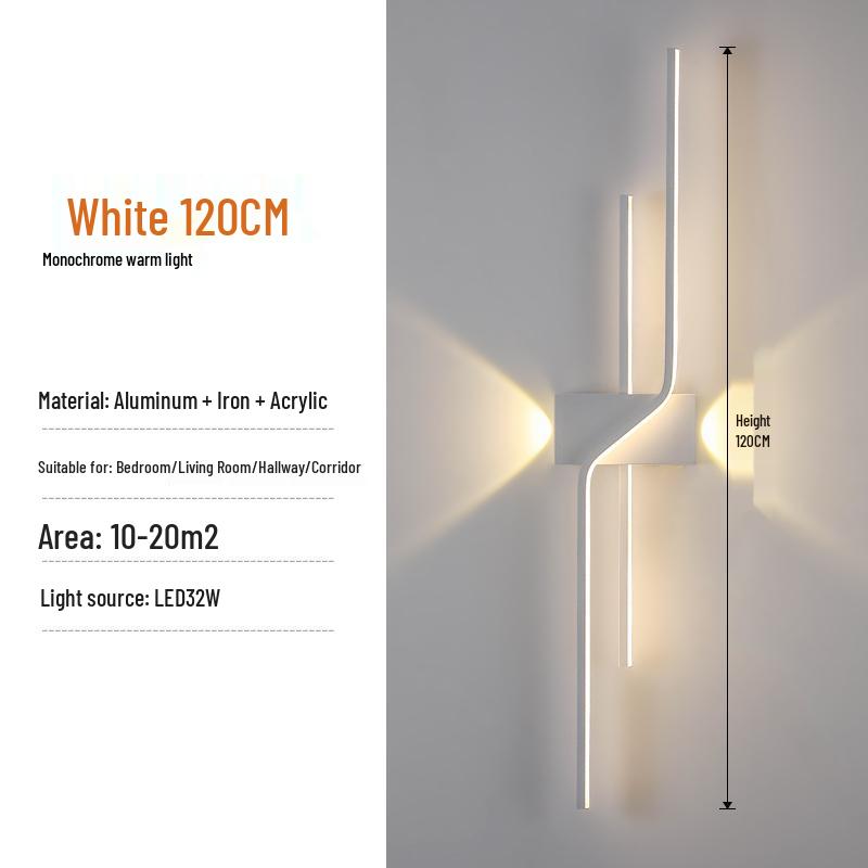 Minimalist Long Strip Light for TV Background, Bedroom, or Staircase Decor