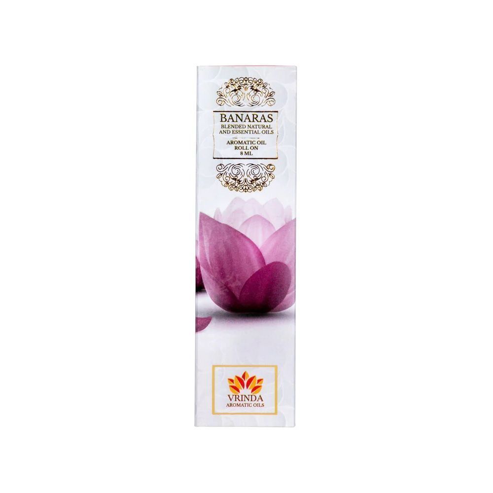Масло-роллер Банарас (8 мл), Banaras Aromatic Oil Roller Bottle,  Vrindaam