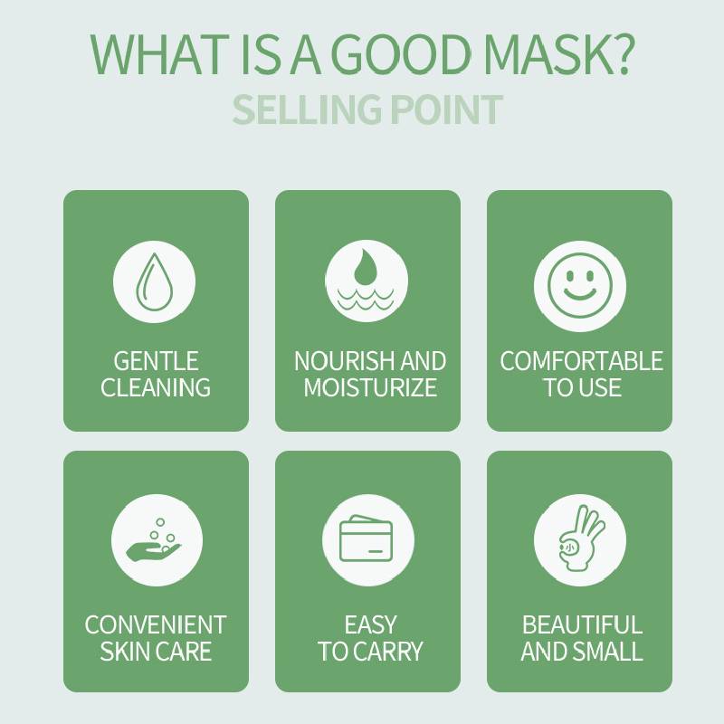 Очищающая грязевая маска-стик с зеленым чаем, глубоко очищающая поры, увлажняющая, контролирующая жирность, удаляющая черные точки, твердая маска для лица