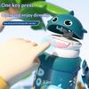 Детский термос Baby Shark, чайник из нержавеющей стали 316, чашка для воды с соломинками для мальчиков, детский сад