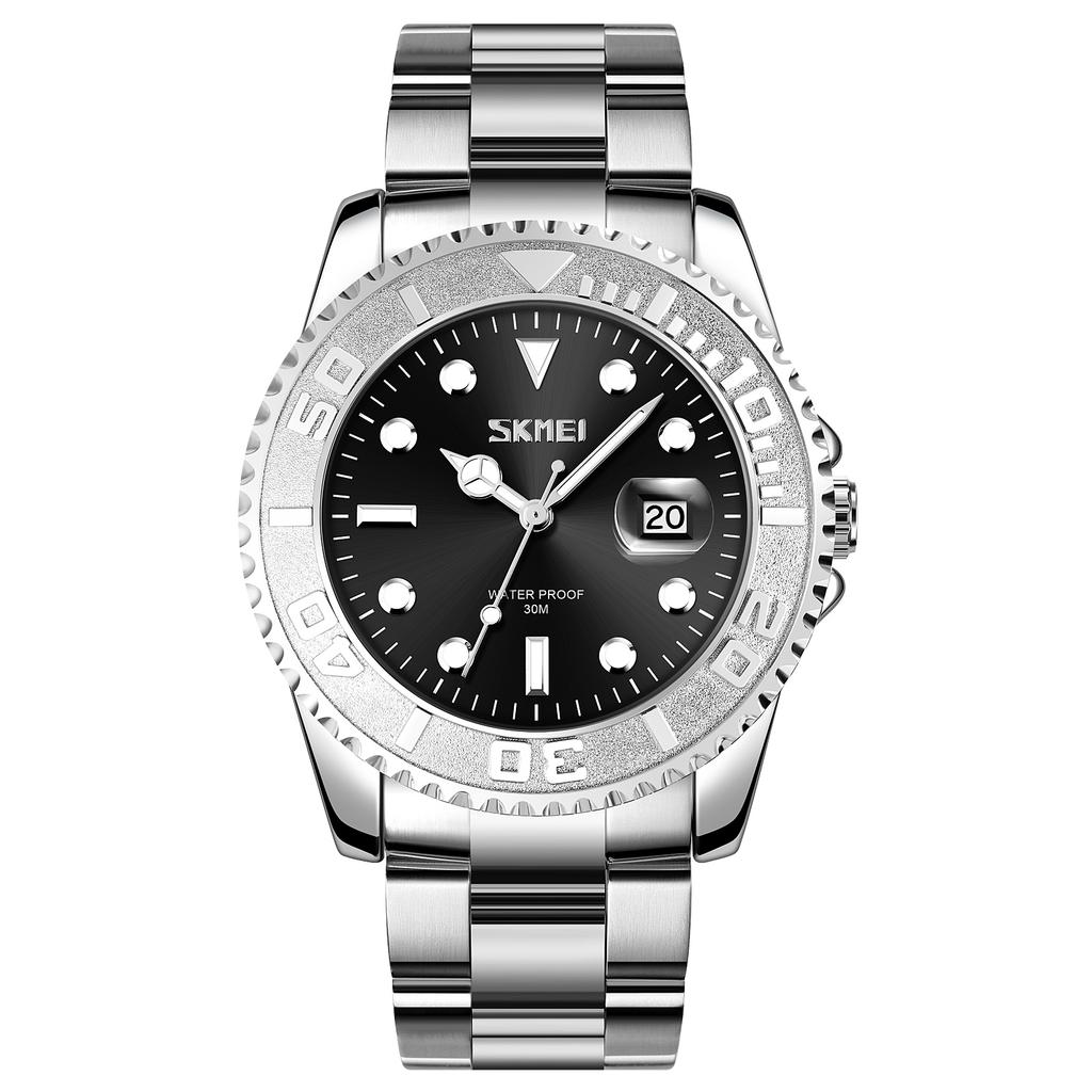 Классические часы мужские водонепроницаемые часы с календарем для мужчин роскошные деловые часы из нержавеющей стали новые