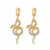Ladies Earrings Earrings Full Rhinestone Snake-shaped Long Earrings Fashion Earrings