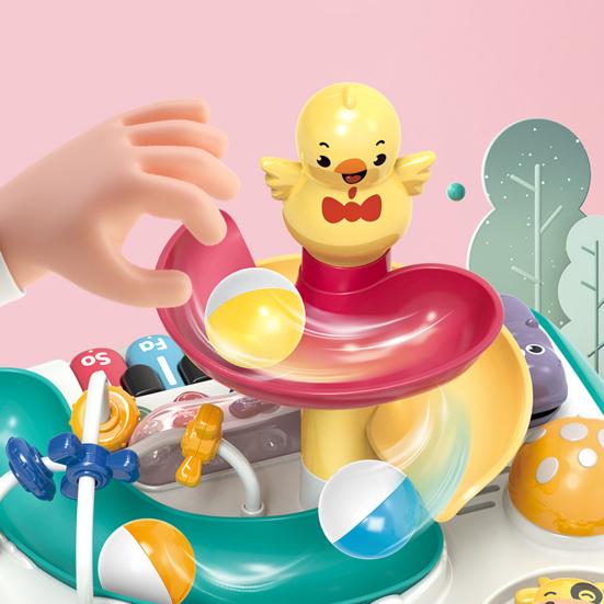 Столик для занятий ребенком, раннее образование, 5 клавиш, пианино, горка, музыкальные инструменты, обучение малышей, центр стоячей активности для мальчиков 1-3 лет