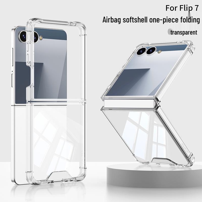 Чехол для складного телефона Samsung Z Flip7: Подушка безопасности Большое окно, Креативный дизайн, Межграничная совместимость