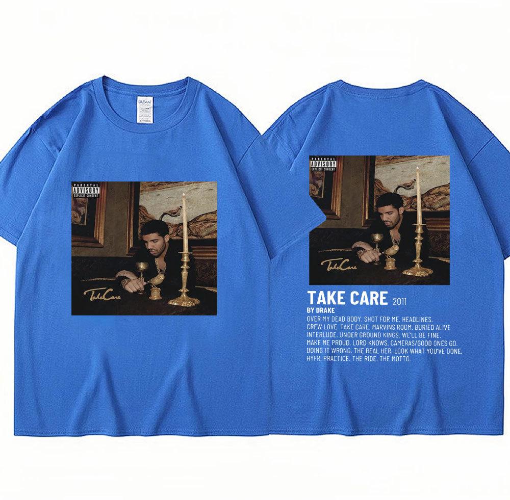 Рэпер Дрейк Музыкальный Альбом Take Care Футболка Мужчины Женщины Мода