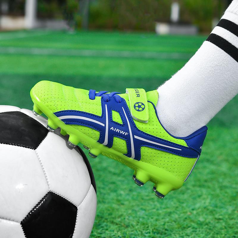 Children's football shoes spike broken spike boys shoes Velcro ball captain girls primary school students game training sports shoes