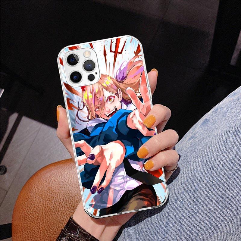 Чехол для телефона Chainsaw Man Power для iPhone 17 Air 16 Pro Max 16E 15 + 14 Plus 11 12 13 Mini 7 8 SE Подарок Печатная Крышка Fundas